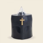 Trajna lučka z baterijo črna